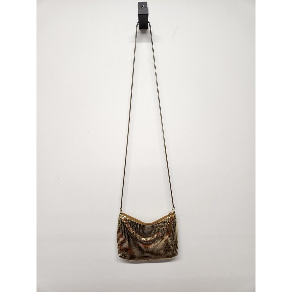 Vintage Whiting & Davis Women's Gold Art Deco Mesh Shoulder/Crossbody Small Bag